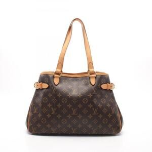 LOUIS VUITTON Brown Monogram Leather Shoulder Bag